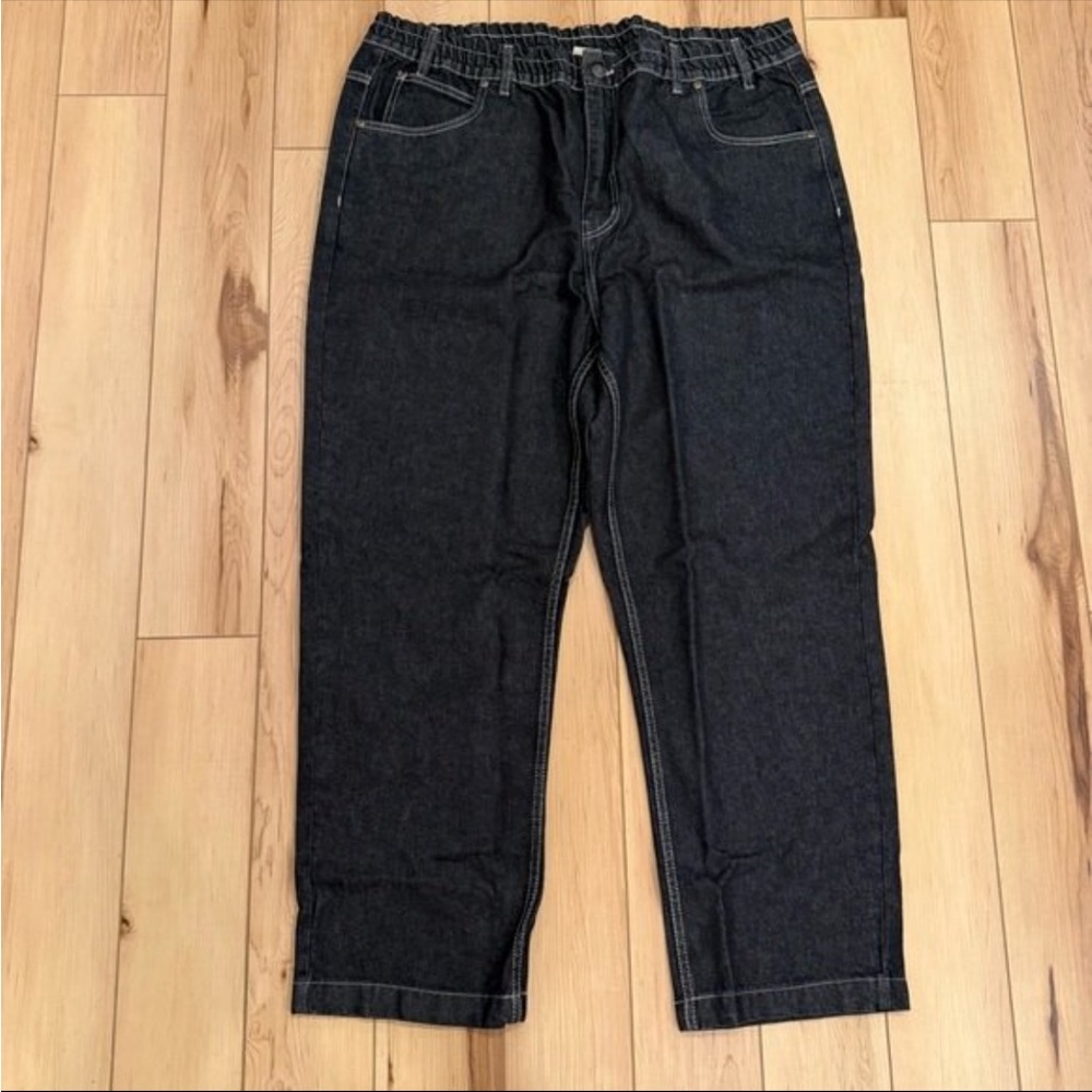 NWT Vintage Haband‎ Black Denim "casual Joe jeans"